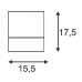 Светильник SLV CARDAMOD SURFACE SQUARE QRB SINGLE